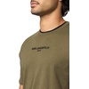 image:imageKARL LAGERFELD Mens Crewneck Short Sleeve Relaxed Fit Contrast Trim TShirtOlive