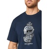 image:imageKARL LAGERFELD Mens Crewneck Short Sleeve Scribbled Armor Graphic Design Relaxed Fit TShirtNavy Blazer