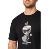 image:imageKARL LAGERFELD Mens Crewneck Short Sleeve Spliced Armor Karl Body Graphic Design Relaxed Fit TShirtBlack