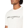 image:imageKARL LAGERFELD Mens Crewneck Signature Logo Short Sleeve Knit DressWhite