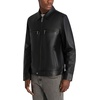 image:imageKARL LAGERFELD Mens Faux Leather Jacket With Stand CollarBlack