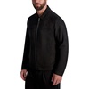 image:imageKARL LAGERFELD Mens Faux Suede Full Zip JacketClassic Zip Black