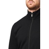 image:imageKARL LAGERFELD Mens Funnel Collar Long Sleeve Knitted Lightweight JacketBlack
