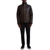 image:imageKARL LAGERFELD Mens Karl Lagerfeld Paris Mens Faux Leather Biker JacketDark Brown