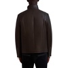 image:imageKARL LAGERFELD Mens Karl Lagerfeld Paris Mens Faux Leather Biker JacketDark Brown
