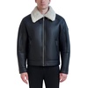 image:imageKARL LAGERFELD Mens Karl Lagerfeld Paris Mens Faux Shearling Trim Aviator JacketBlack
