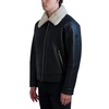 image:imageKARL LAGERFELD Mens Karl Lagerfeld Paris Mens Faux Shearling Trim Aviator JacketBlack
