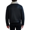 image:imageKARL LAGERFELD Mens Karl Lagerfeld Paris Mens Faux Shearling Trim Aviator JacketBlack
