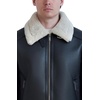 image:imageKARL LAGERFELD Mens Karl Lagerfeld Paris Mens Faux Shearling Trim Aviator JacketBlack