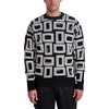 image:imageKARL LAGERFELD Mens Long Sleeve Double L Raised All Over Logo TopBlack