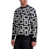 image:imageKARL LAGERFELD Mens Long Sleeve Double L Raised All Over Logo TopBlack
