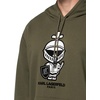 image:imageKARL LAGERFELD Mens Long Sleeve Hooded Relaxed Fit Kangaroo Pocket SweatshirtOlive
