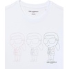 image:imageKARL LAGERFELD Mens Pullover Short Sleeve Karl Trio Graphic TShirtWhite Multi