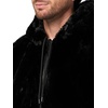 image:imageKARL LAGERFELD Mens Reversible Faux Fur Hooded Bomber JacketBlack