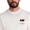 image:imageKARL LAGERFELD Mens Short Sleeve Logo Crewneck Graphic Design TShirtWhite