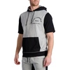 image:imageKARL LAGERFELD Mens Soft Color Block HoodieBlackGrey