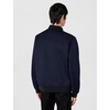 image:imageKARL LAGERFELD Mens Textured Bomber With Zipper PocketsNavy