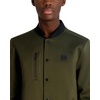 image:imageKARL LAGERFELD Mens Textured Bomber With Zipper PocketsOlive