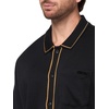 image:imageKARL LAGERFELD Mens Woven Short Sleeve Color Contrasting Chest Pocket ShirtBlack