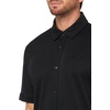 image:imageKARL LAGERFELD Paris Mens Button Front Collared Short Sleeve Woven DressBlack