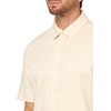image:imageKARL LAGERFELD Paris Mens Button Front Collared Short Sleeve Woven DressNatural