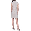 image:imageKARL LAGERFELD Paris Womens Abstract Jacquard Collared Sleeveless Blazer DressTruffle  Soft White