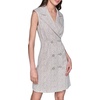 image:imageKARL LAGERFELD Paris Womens Abstract Jacquard Collared Sleeveless Blazer DressTruffle  Soft White
