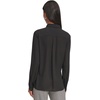 image:imageKARL LAGERFELD Paris Womens Collared RuffleFront Button Up BlouseBlack