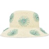 image:imageKARL LAGERFELD Paris Womens Floral Crochet Straw Sunhat Ivory One Size