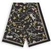image:imageKARL LAGERFELD Paris Womens Lightweight Pearls And Pints Print Scarf Black One Size