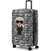 image:imageKARL LAGERFELD Paris Womens Logo Explosion Upright Hardside Suitcase Multi LargeBlackWhite