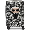 image:imageKARL LAGERFELD Paris Womens Logo Explosion Upright Hardside Suitcase Multi LargeBlackWhite