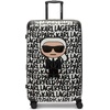image:imageKARL LAGERFELD Paris Womens Logo Explosion Upright Hardside Suitcase Multi LargeBlackWhite
