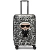 image:imageKARL LAGERFELD Paris Womens Logo Explosion Upright Hardside Suitcase Multi LargeBlackWhite