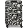 image:imageKARL LAGERFELD Paris Womens Logo Explosion Upright Hardside Suitcase Multi LargeBlackWhite