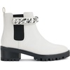 image:imageKARL LAGERFELD Paris Womens Lug Bottom Pierson Mid Shaft BootsSoft White