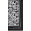 image:imageKARL LAGERFELD Paris Womens Sketched Chiffon Lightweight Scarf Black One Size