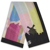 image:imageKARL LAGERFELD Paris Womens Skyline Square Scarf with Eyelash Fringe Black One Size