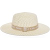 image:imageKARL LAGERFELD Paris Womens St Tropez Straw Sunhat with Logo Ivory One Size