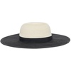 image:imageKARL LAGERFELD Paris Womens Straw Sunhat with Peek A Boo Patches BlackIvory One Size