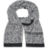 image:imageKARL LAGERFELD Paris Womens Studio Print Chiffon Scarf Black One Size