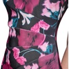 image:imageKARL LAGERFELD Short Ruched Sleeve Jewel Neck Sheath Mini DressBlackWine Multi