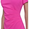 image:imageKARL LAGERFELD Short Ruched Sleeve Jewel Neck Sheath Mini DressBright Fuschia