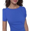 image:imageKARL LAGERFELD Short Ruched Sleeve Jewel Neck Sheath Mini DressElectric Indigo