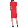 image:imageKARL LAGERFELD Short Ruched Sleeve Jewel Neck Sheath Mini DressFiery Red