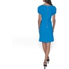 image:imageKARL LAGERFELD Short Ruched Sleeve Jewel Neck Sheath Mini DressFrench Blue