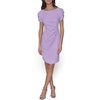 image:imageKARL LAGERFELD Short Ruched Sleeve Jewel Neck Sheath Mini DressIris