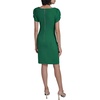 image:imageKARL LAGERFELD Short Ruched Sleeve Jewel Neck Sheath Mini DressLush Green