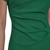 image:imageKARL LAGERFELD Short Ruched Sleeve Jewel Neck Sheath Mini DressLush Green