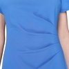 image:imageKARL LAGERFELD Short Ruched Sleeve Jewel Neck Sheath Mini DressPalace Blue